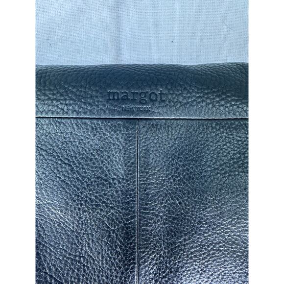 Margot New York Black Pebbled Leather Satchel and Crossbody Boho Western Classic - Picture 5 of 10